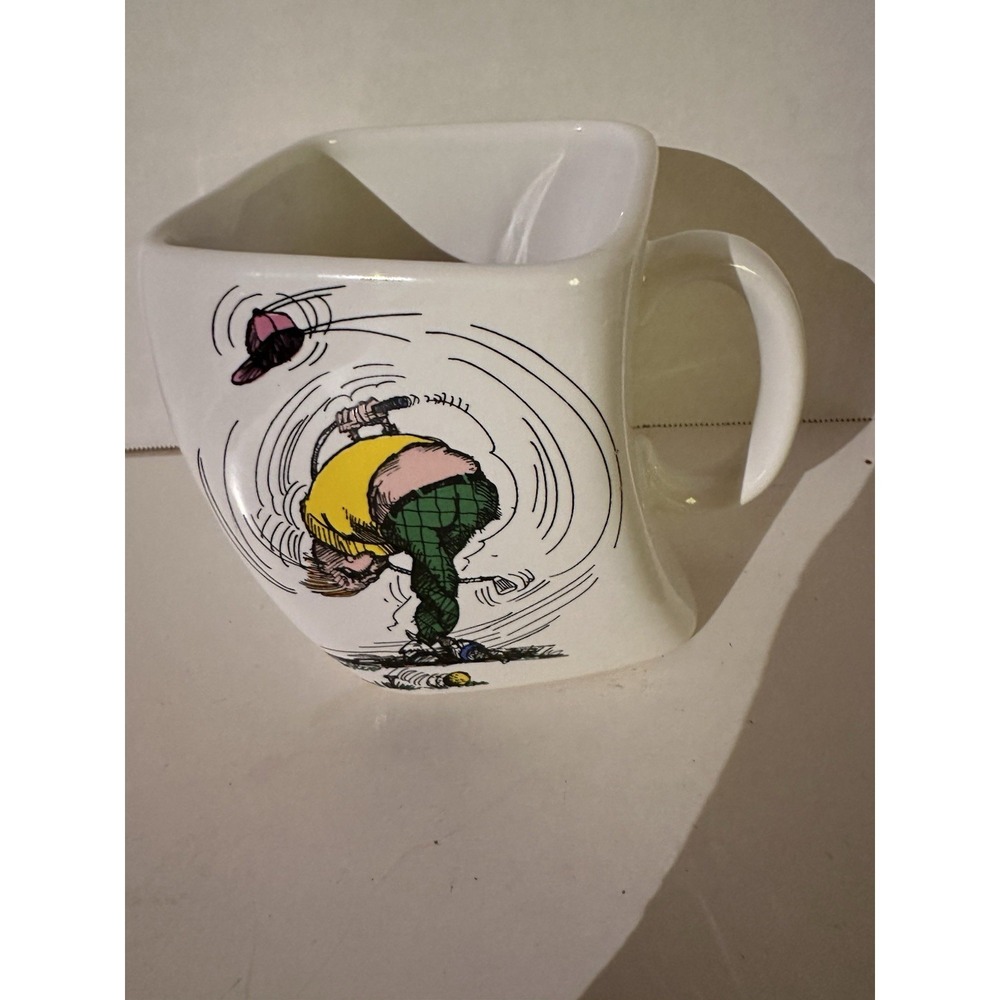 Vintage‎ Golf Mug 1991 The Results Of Over Swing Funny Collectable 10oz EC
